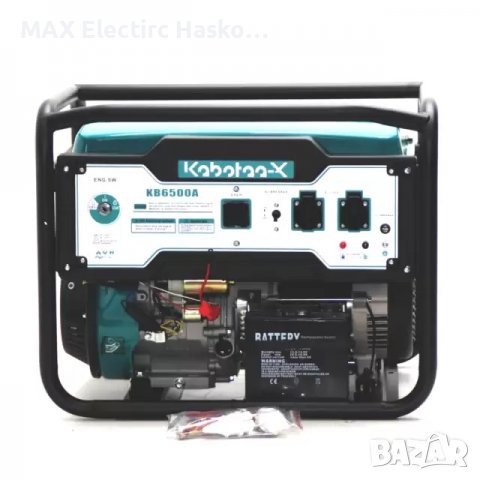 Генератор за ток с дистанционно палене 5.5 KW KABOTAA-X KB6500A GREEN, снимка 1