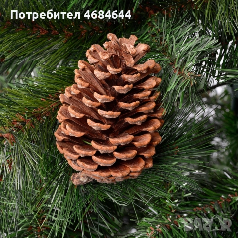 Елха естествено зелена с шишарки, снимка 8 - Декорация за дома - 52818095