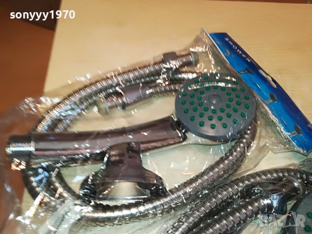 ДУШ НОВ КОМПЛЕКТ С ШЛАУХ И ДЪРЖАЧ С КРЕПЕЖИ 2903231213, снимка 2 - Душове - 40178206