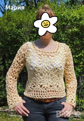 Ръчно плетена блуза
