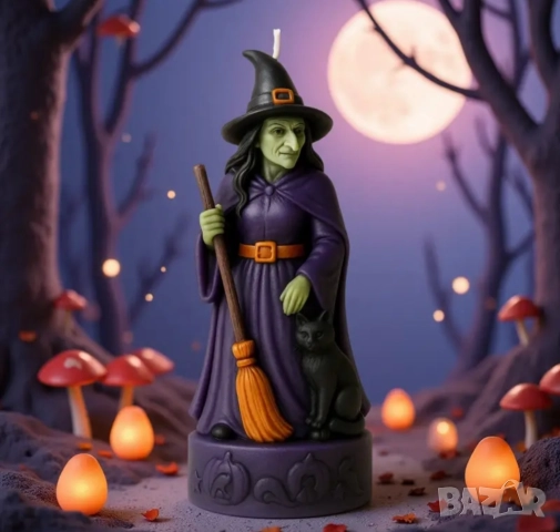 Молд вещица с метла