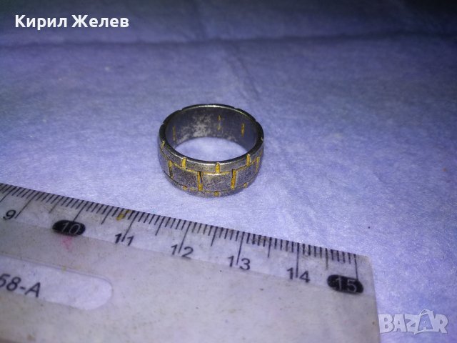 Стар ВИНТИДЖ АРТ МОДЕЛ СРЕБЪРЕН ПРЪСТЕН ПАТИНИРАНО СРЕБРО 925 Тип ХАЛКА РЪЧНА РЯДКА ИЗРАБОТКА 39988, снимка 16 - Пръстени - 42657068