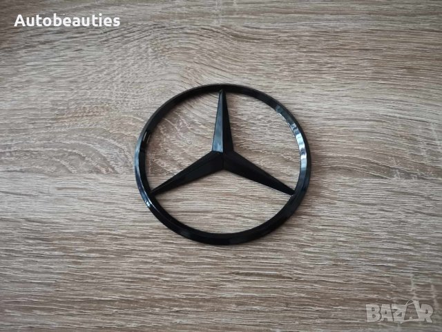 емблема лого Мерцедес Бенц Mercedes Benz черен гланц, снимка 2 - Аксесоари и консумативи - 44370637