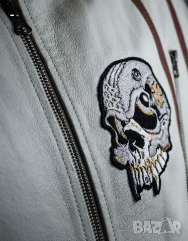 Кожено яке уникат, снимка 3 - Якета - 35980532