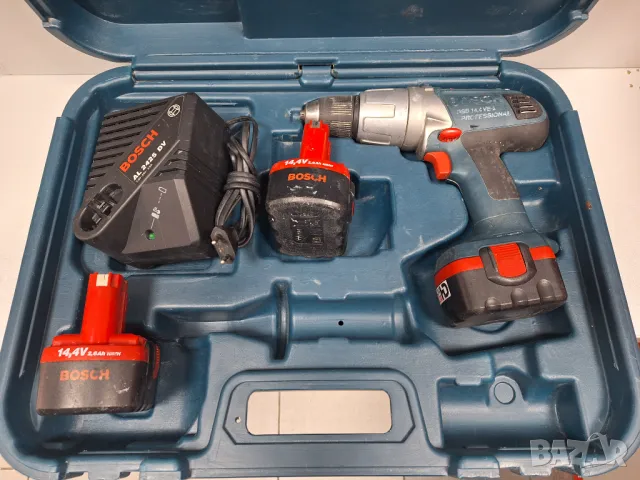 Оригинален! Ударен Винтоверт/Бормашина/ BOSCH GSB 14,4VE-2 Professional, Made in Switzerland