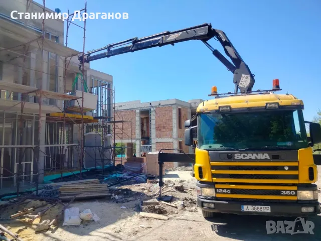 КАМИОН С КРАН, ТРАНСПОРТНИ УСЛУГИ, ПРЕВОЗ!