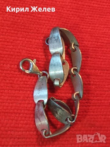 КРАСИВА ДИЗАЙНЕРСКА МАРКОВА ФЕШЪН АРТ СРЕБЪРНА ГРИВНА СРЕБРО 925 ЧАСТ от КОМПЛЕКТ 38685, снимка 3 - Гривни - 41741052