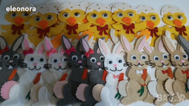 Ръчно изработени зайчета от филц, снимка 9 - Други - 27881358