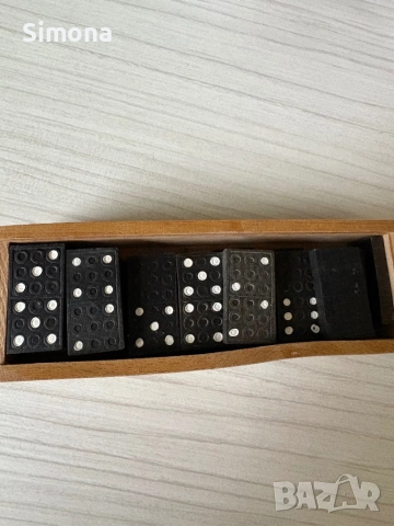 Ретро дървено домино – пълен комплект, снимка 2 - Домино - 51839202