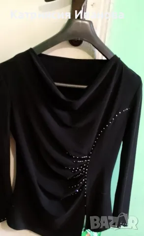 Риза Teodor и Boss,панталони-Zara,Елегантен черен,розов и бял костюм,панталони за повод , снимка 3 - Панталони - 48558894