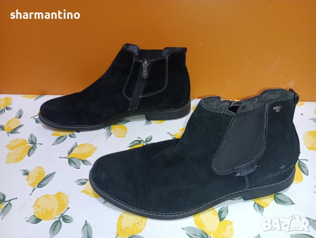 Tom Tailor N 44 кожени обувки - 22 лв, снимка 8 - Мъжки боти - 52748116