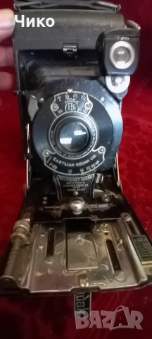 Стара английска мехова камера "Кодак", снимка 2 - Антикварни и старинни предмети - 53713459