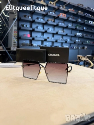 очила с черен обикновен калъф и Ув защита chanel, снимка 6 - Слънчеви и диоптрични очила - 52225522