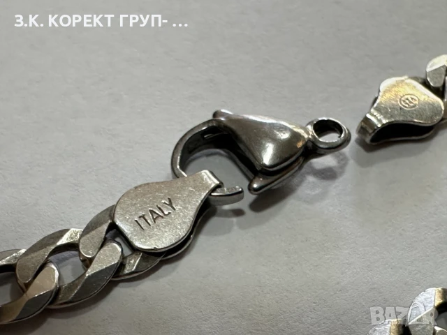 Сребърен синджир 925, 24,35гр, снимка 7 - Колиета, медальони, синджири - 51004280