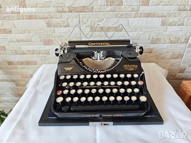Стара пишеща машина Continental WW - Made in Germany - 1930 год. - Антика, снимка 3 - Антикварни и старинни предмети - 55886805