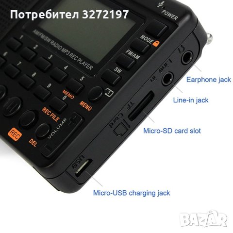 2023 RETEKESS V115 Цифров преносим радиоприемник, снимка 9 - Bluetooth тонколони - 41225577