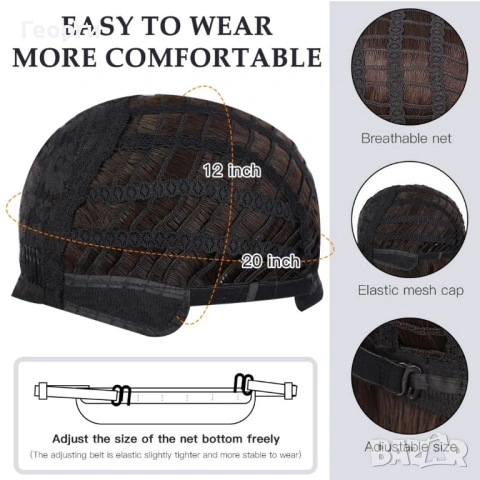 Дълга омбре сребристо сива перука, снимка 4 - Аксесоари за коса - 53180812