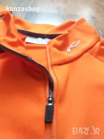 Kjus Men Second Skin Halfzip orange - страхотна мъжка блуза С КАТО НОВА, снимка 2 - Блузи - 49291627