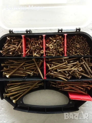 Органайзер със сет винтове за дърво Rocket Bois & Agglo – 430 бр. – с връх тип 17, снимка 6 - Железария - 50615104