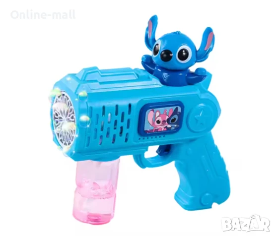 Автоматичен Пистолет за сапунени балони Стич/Куроми/Пикачу/Спайдърмен, снимка 6 - Други - 50472492