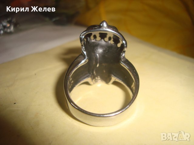 КАРИБСКИ ПИРАТИ - СТОМАНЕН ПИРАТСКИ ПРЪСТЕН с ФАСЕТ - ГРАНАТ КАМЪНИ НЕРЪЖДАЕМ ЕФЕКТЕН 24988, снимка 7 - Пръстени - 34507846