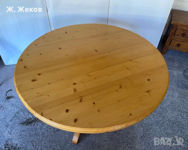 Масивна трапезна маса, снимка 2 - Маси - 52846248