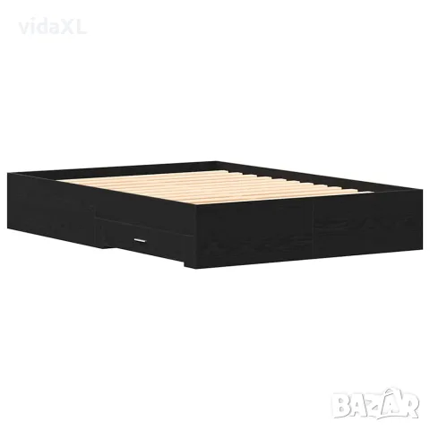 vidaXL Рамка за легло Черния дъб 140 x 190 cm Инженерна дървесина, снимка 9 - Спални и легла - 56147061
