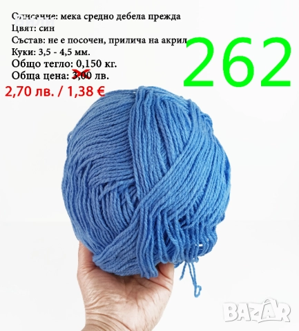 Евтини прежди в малки количества - нови и остатъци , снимка 15 - Други - 52042454