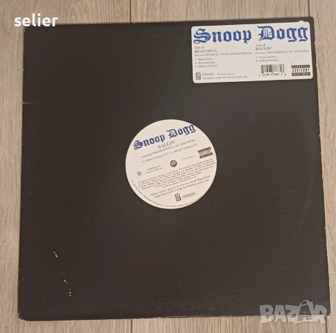 Snoop Dogg ‎– Beautiful / Ballin' Maxi Single 12 Издание 🇺🇸 USA 2002г Стил:HIP HOP Състояние на ви