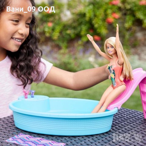 Кукла Барби с басейн, снимка 3 - Кукли - 33844714