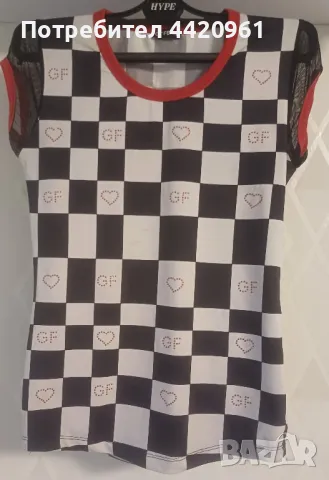 Лятна блузка с малки камъчета, снимка 1