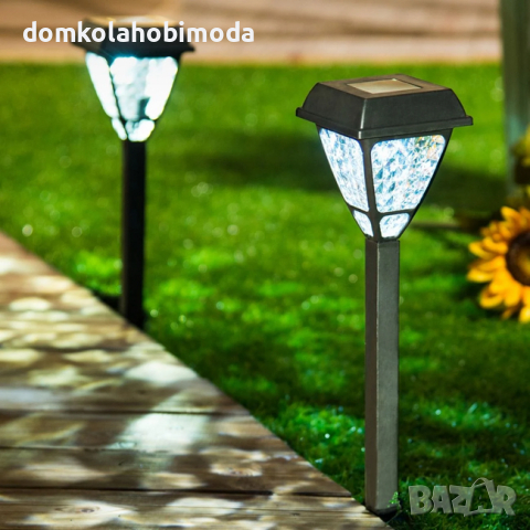  Соларна лампа с бяла светлина,52 см 