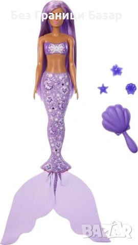 Нова Барби Barbie Color Reveal Mermaid кукла с 6 изненади и аксесоари JMW61, снимка 2 - Кукли - 53824261