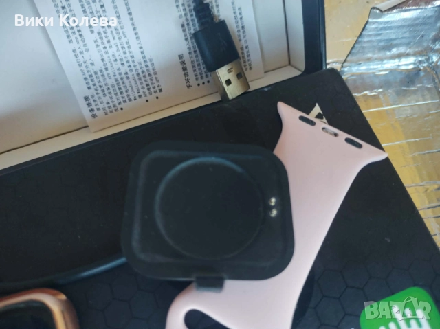 Смарт Часовник 42мм Розово Злато (Запазен, НО с Нужда от Ремонт), снимка 11 - Дамски - 52796860