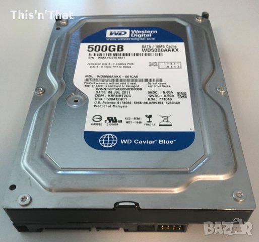 Хард диск 500 GB HDD - Western Digital, снимка 2 - Твърди дискове - 35943737