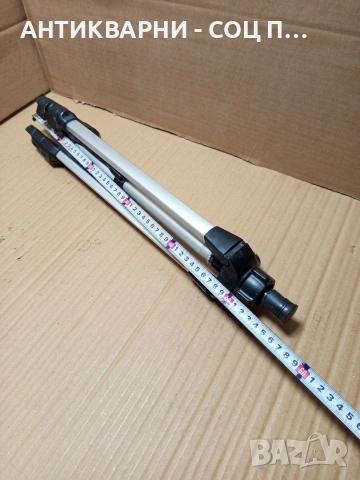 Стара Алуминиева Тринога Стойка За Статив Пазарен Нивелир. Номер 586., снимка 10 - Антикварни и старинни предмети - 53206129