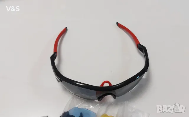  Велосипедни очила Очила Унисекс Слънчеви очила за открито ,комплект с още 4 бр.стъкла UV , снимка 13 - Слънчеви и диоптрични очила - 48246888