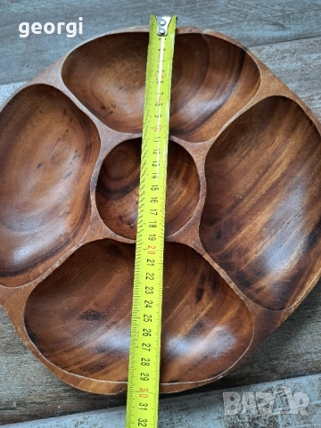 дървено махагоново плато поднос ордьовър 8/2, снимка 4 - Аксесоари за кухня - 52833342