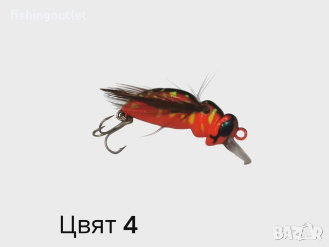 Убийствено ефективен воблер оса ( пчела ) Okinwa . 10 цвята. 2.5гр 3.5см, снимка 6 - Стръв и захранки - 53028213