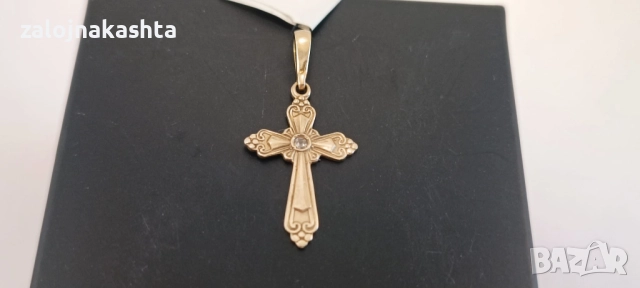 Златен кръст-1,15гр/14кр, снимка 2 - Колиета, медальони, синджири - 52648791