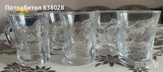 Стъклени чаши за кафе или чай, снимка 2 - Чаши - 53669279