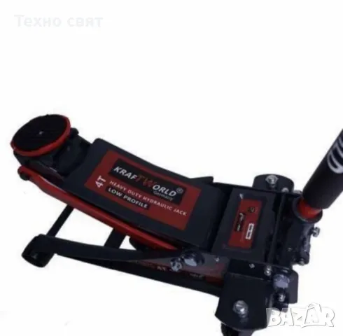 Немски нископрофилен крик KraftWorld 4 тона с две помпи Професионален, снимка 3 - Други инструменти - 48918703