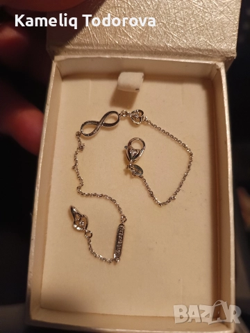 БЯЛО ЗЛАТО С ДИАМАНТИ, снимка 3 - Гривни - 52665976