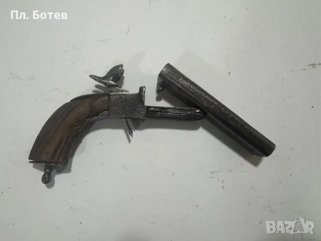 Стар щифтов пистолет/револвер, снимка 3 - Антикварни и старинни предмети - 49182208