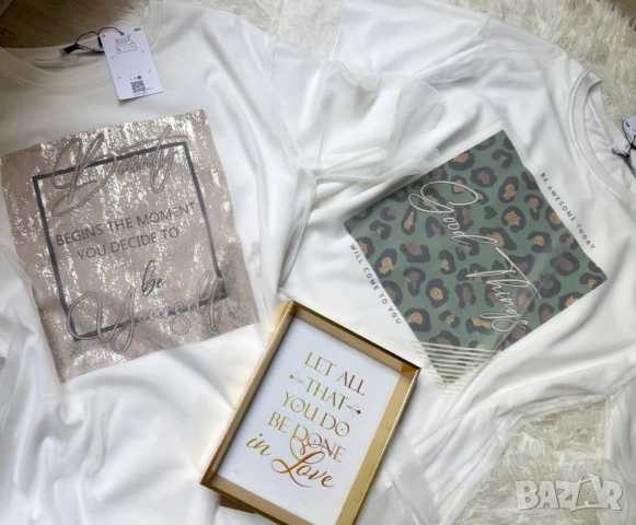 памучни дамски тениски , снимка 14 - Тениски - 50580192