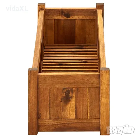 vidaXL Градинска повдигната леха, акациево дърво, 100x30x25 см, снимка 5 - Саксии и кашпи - 56147513