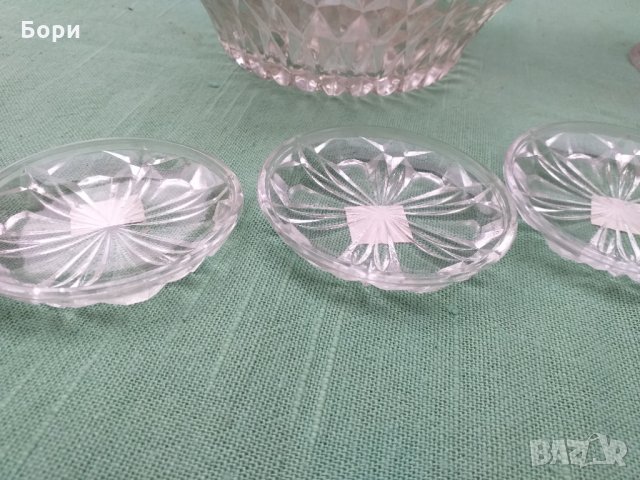 Българско стъкло фруктиера,купа и др, снимка 2 - Аксесоари за кухня - 34340000