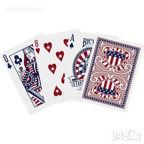 Карти за игра Bicycle Stars and Stripes , снимка 3 - Карти за игра - 51327488