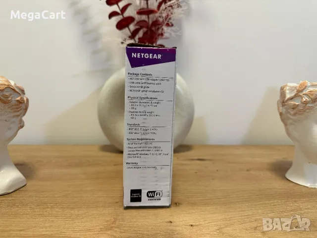 WiFi USB адаптер NETGEAR AC1200 (модел A62310), снимка 3 - Друга електроника - 49857633