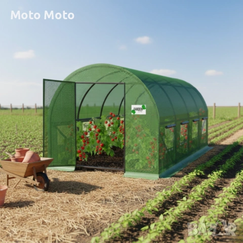 Градинска оражнерия с врата на панти - здрава и стабилна конструкция 